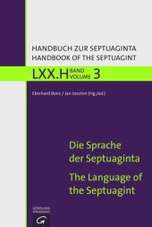 book Die Sprache der Septuaginta: The Language of the Septuagint