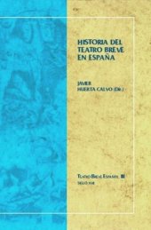 book Historia del teatro breve en España