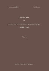 book Bibliografía del teatro hispanomaericano contemporáneo (1900-1980)