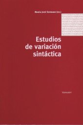 book Estudios de variación sintáctica