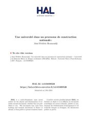 book Une université dans un processus de construction nationale: l’université du Dahomey-Bénin en Afrique occidentale (1950-2002). Thèse pour l’obtention du grade de Docteur de l’Université Paris-Sorbonne