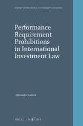 book Performance Requirement Prohibitions in International Investment Law