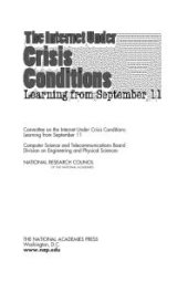 book The Internet under Crisis Conditions: Learning from September 11