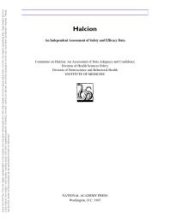 book Halcion: An Independent Assessment of Safety and Efficacy Data