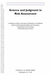 book Science and Judgment in Risk Assessment