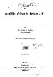 book Der preußische Feldzug in Holland 1787