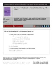 book Principles and Practices for a Federal Statistical Agency: Fifth Edition