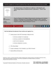 book An Assessment of the National Institute of Standards and Technology Material Measurement Laboratory: Fiscal Year 2014