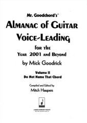 book Almanac of Guitar Voice-Leading