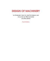 book Design of Machinery: An Introduction to the Synthesis and Analysis of Mechanisms and Machines