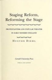 book Staging Reform, Reforming the Stage: Protestantism and Popular Theater in Early Modern England