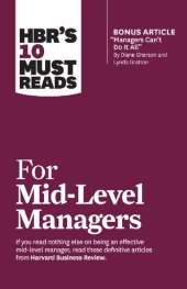 book HBR's 10 Must Reads for Mid-Level Managers (with bonus article "Managers Can't Do It All" ) [Team-IRA