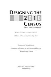 book Designing the 2010 Census: First Interim Report