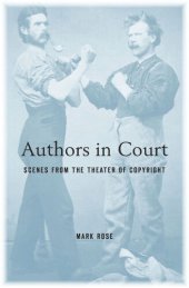 book Authors in Court: Scenes from the Theater of Copyright