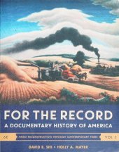 book For the Record: A Documentary History of America