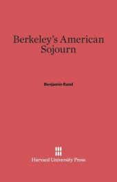 book Berkeley's American Sojourn