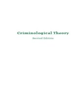 book Criminological Theory: The Essentials