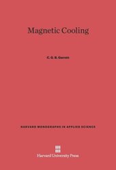 book Magnetic Cooling