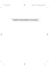 book Student Development in College