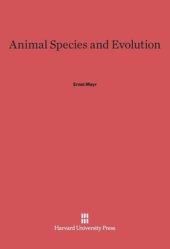 book Animal Species and Evolution