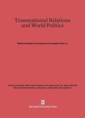 book Transnational Relations and World Politics