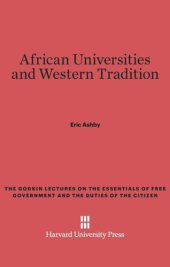 book African Universities and Western Tradition
