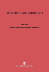 book Miscellaneous Addresses