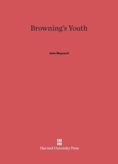 book Browning’s Youth