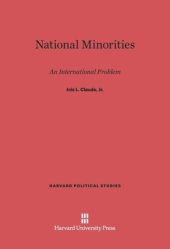 book National Minorities: An International Problem