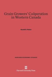 book Grain Growers' Cooperation in Western Canada