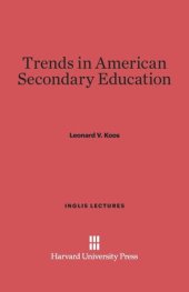 book Trends in American Secondary Education