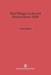 book Real Wages in Soviet Russia since 1928