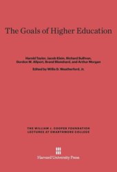 book The Goals of Higher Education