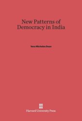 book New Patterns of Democracy in India: Second Edition