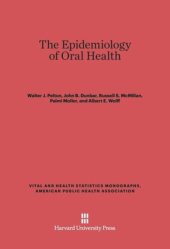 book The Epidemiology of Oral Health