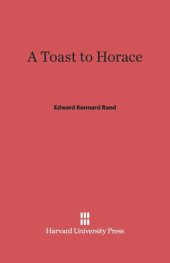 book A Toast to Horace