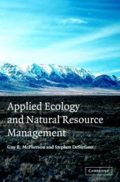 book Applied Ecology and Natural Resource Management