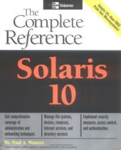 book Solaris 10 The Complete Reference 