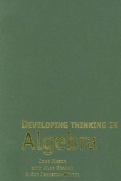 book Developing Thinking in Algebra 