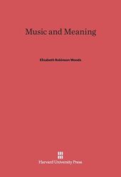 book Music and Meaning