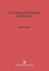 book The Basis of Criticism in the Arts