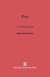 book Poe: A Critical Study