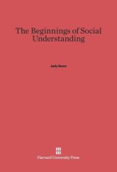 book The Beginnings of Social Understanding