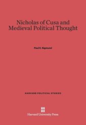 book Nicholas of Cusa and Medieval Political Thought