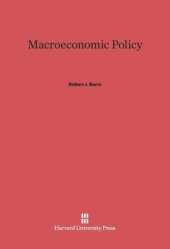 book Macroeconomic Policy