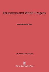 book Education and World Tragedy