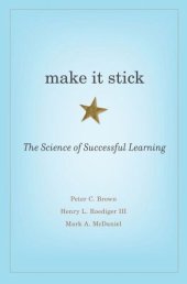 book Make It Stick: The Science of Successful Learning