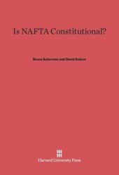 book Is NAFTA Constitutional?