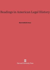 book Readings in American Legal History