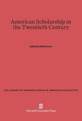 book American Scholarship in the Twentieth Century